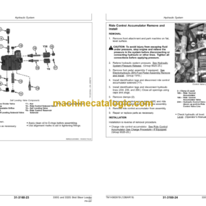 John Deere 330G and 332G Skid Steer Loader Repair Technical Manual (TM14063X19)