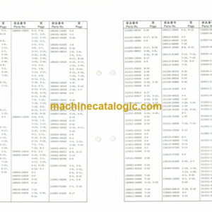 Furukawa FL120-1 Wheel Loader Parts Catalog