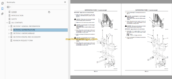 Hitachi CX1100 Crawler Crane Technical and Workshop Manual