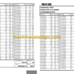 VOLVO A25G Articulated Haulers Parts Catalog