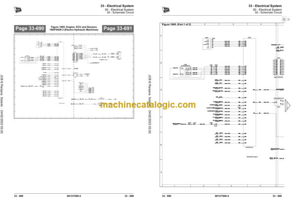 JCB Loadall T4F Loadall 10.5m and above Lift Arm (T4F Euro) Service Manual