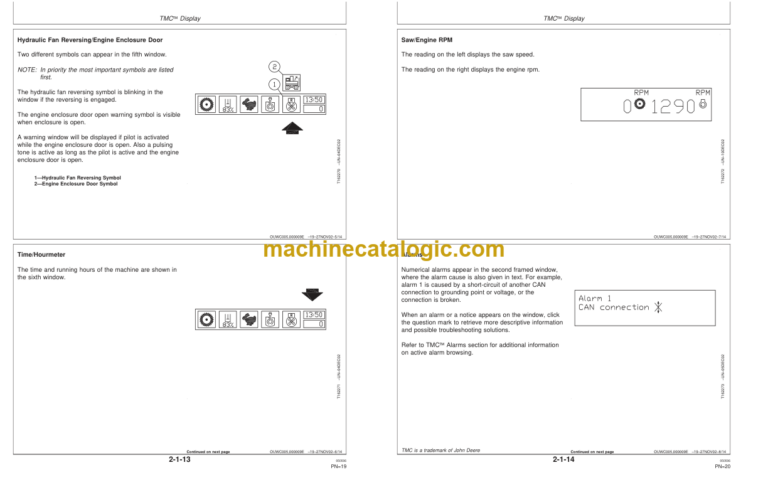John Deere TMC - Tracked Feller Buncher Operators Manual (F387204)