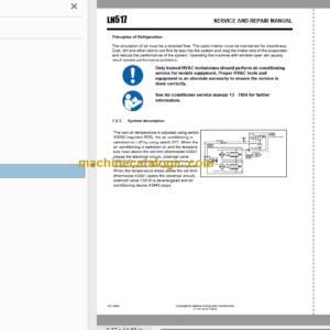 Sandvik LH517 Mining Loader Service and Parts Manual (L117D296)