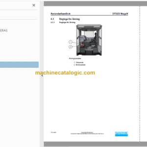 Sandvik DT923i Tunnelling Drill Operator’s and Maintenance Manual (SN 121D69906-1 Swedish)