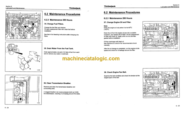 Timberjack 360 460 Skidder Operators Manual