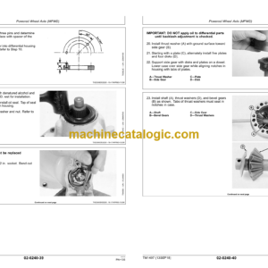 John Deere 300D 310D and 315D Backhoe Loader Repair Technical Manual (TM1497)