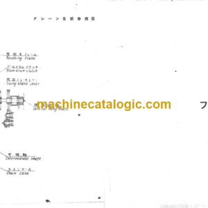 Hitachi F90A TRUCK CRANE PARTS LIST