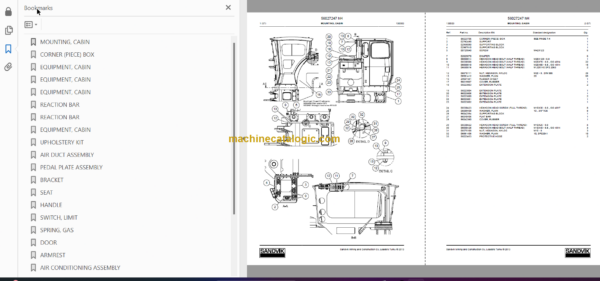 Sandvik LH517 Mining Loader Service and Parts Manual (L317D374)