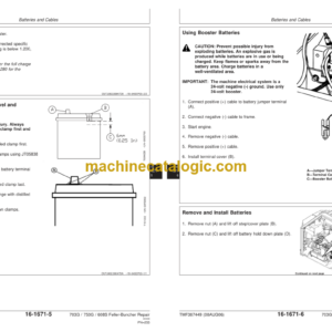 John Deere 703G 753G 608S Feller Buncher Technical Manual (SN 753GX002064- and 608SX007076-)