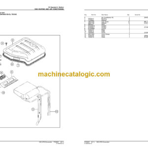 John Deere 35C ZTS Excavator Parts Catalog (PC9221)