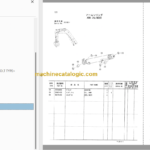 Hitachi ZX16 Hydraulic Excavator Parts Catalog & Equipment Components Parts Catalog