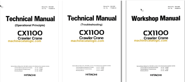 Hitachi CX1100 Crawler Crane Technical and Workshop Manual