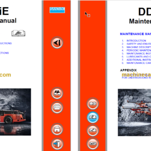 Sandvik DD422iE Drill Rig Operator's and Maintenance Manual (117D38013-1)