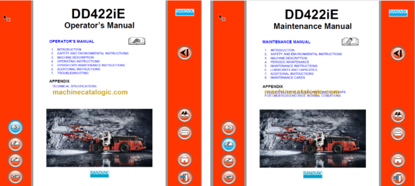 Sandvik DD422iE Drill Rig Operator's and Maintenance Manual (117D38013-1)