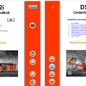 Sandvik DS512i Drill Rig Operator's and Maintenance Manual (121B69683-1 Swedish)