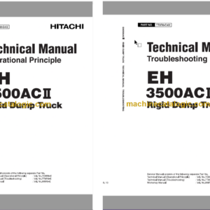 Hitachi EH3500AC2 Rigid Dump Truck Technical and Assembly and Workshop Manual