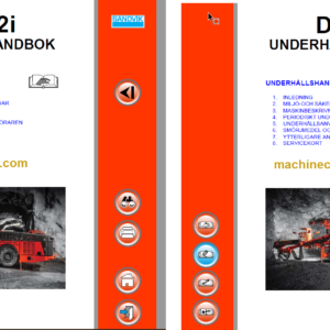 Sandvik DT922i Tunnelling Drill Operator's and Maintenance Manual (118D53738-1 Swedish)