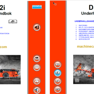 Sandvik DS512i Drill Rig Operator's and Maintenance Manual (121B76657-1 Swedish)