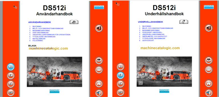 Sandvik DS512i Drill Rig Operator's and Maintenance Manual (121B76657-1 Swedish)