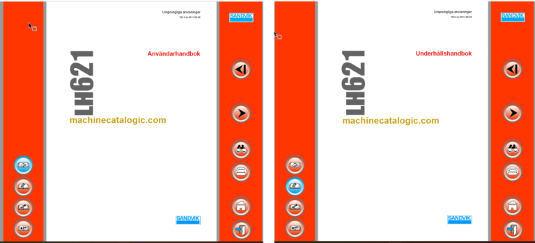 Sandvik LH621 Mining Loader Operator's and Maintenance Manual (L221D139 Swedish)