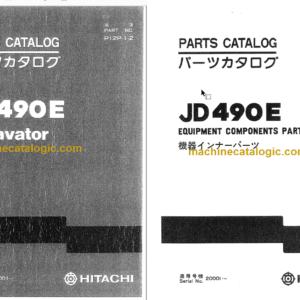 Hitachi JD490E Excavator Parts Catalog & Equipment Components Parts Catalog