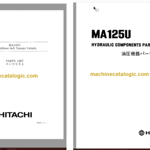 Hitachi MA125U Amphibious Soft Terrain Vehicle Parts Catalog & Equipment Components Parts Catalog