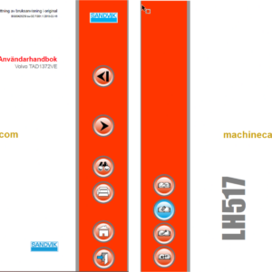 Sandvik LH517 Mining Loader Operator's and Maintenance Manual (L817D600 Swedish)