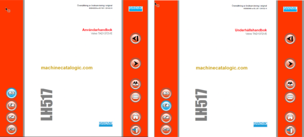 Sandvik LH517 Mining Loader Operator's and Maintenance Manual (L817D600 Swedish)