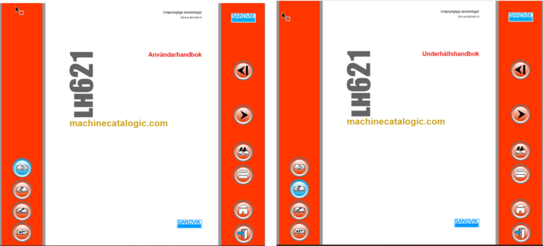 Sandvik LH621 Mining Loader Operator's and Maintenance Manual (L321D163 Swedish)