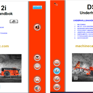 Sandvik DS512i Drill Rig Operator's and Maintenance Manual (123B76931-1 Swedish)