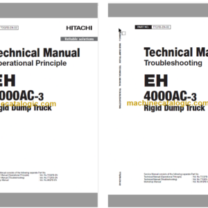 Hitachi EH4000AC-3 Technical and Assembly Procedure and Workshop Manual