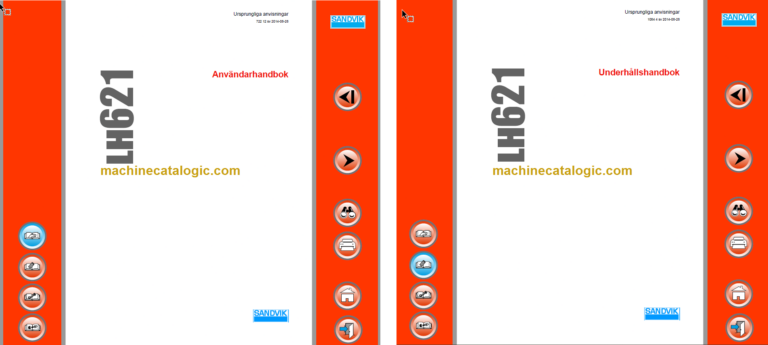 Sandvik LH621 Mining Loader Operator's and Maintenance Manual (L421D184 Swedish)