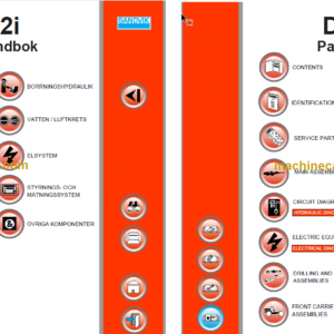 Sandvik DT922i Tunnelling Drill Service and Parts Manual (117D47702-1)