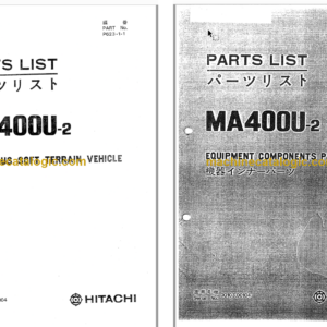 Hitachi MA400U-2 Amphibious Soft Terrain Vehicle Parts Catalog & Equipment Components Parts Catalog