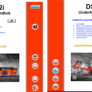 Sandvik DS512i Drill Rig Operator's and Maintenance Manual (123B83597-1 Swedish)