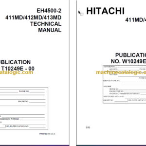 Hitachi EH4500-2 Rigid Dump Truck Technical and Workshop Manual