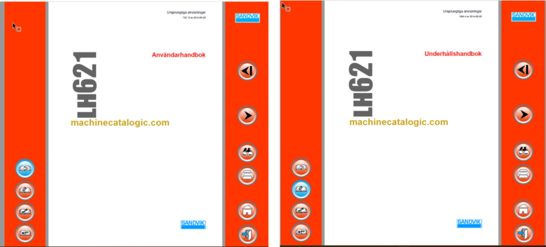 Sandvik LH621 Mining Loader Operator's and Maintenance Manual (L521D195 Swedish)