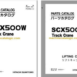 Hitachi SCX500W Track Crane Parts Catalog & Equipment Components Parts Catalog