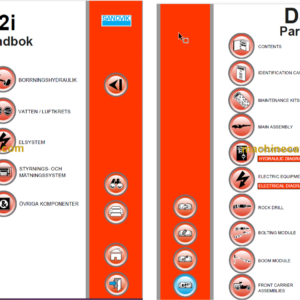 Sandvik DS512i Drill Rig Service and Parts Manual(120B68009-1)