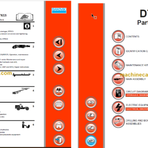 Sandvik DT922i Tunnelling Drill Service and Parts Manual (119D61465-1)