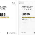 Hitachi JD595 Wheeled Hydraulic Excavator Parts Catalog & Equipment Components Parts Catalog