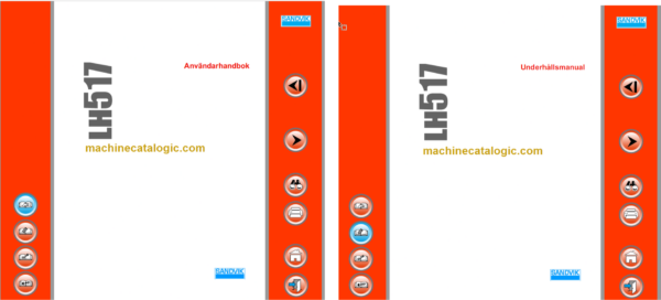 Sandvik LH517 Mining Loader Operator's and Maintenance Manual (L917D216 Swedish) Sandvik LH517 Mining Loader Index: