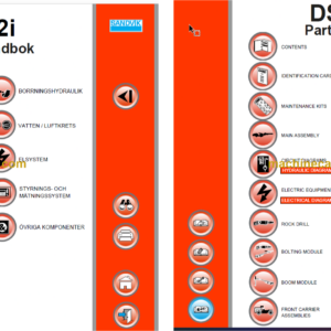 Sandvik DS512i Drill Rig Service and Parts Manual (121B76657-1)