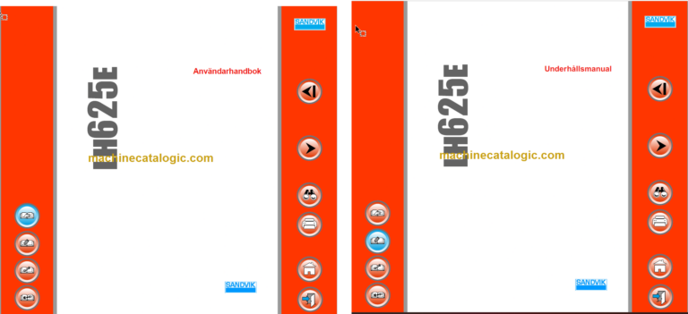 Sandvik LH625E Mining Loader Operator's and Maintenance Manual (L825E023 Swedish)