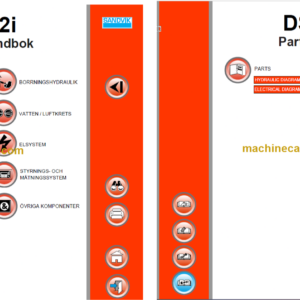 Sandvik DS512i Drill Rig Service and Parts Diagrams (122B78759-1)