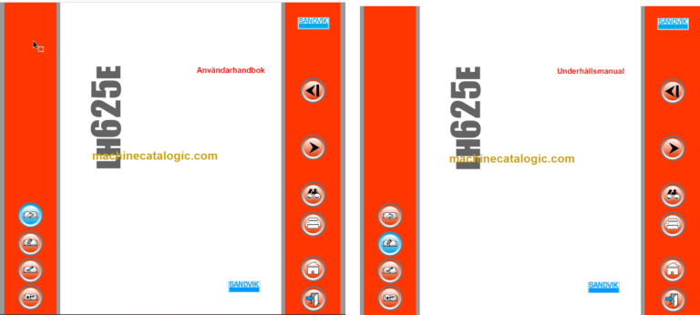Sandvik LH625E Mining Loader Operator's and Maintenance Manual (L925E024 Swedish)