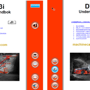 Sandvik DT923i Tunnelling Drill Operator's and Maintenance Manual (SN 121D69906-1 Swedish)