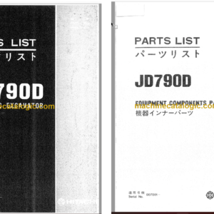 Hitachi JD790D Hydraulic Excavator Parts Catalog & Equipment Components Parts Catalog