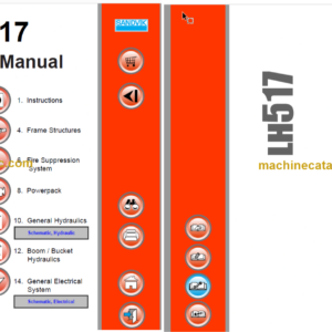 Sandvik LH517 Mining Loader Service and Parts Manual (L317D374)