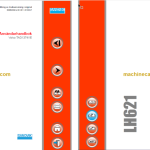 Sandvik LH621 Mining Loader Operator's and Maintenance Manual (L821D433 Swedish)